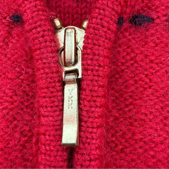 Karen Scott Wool Red and Black Plaid Zip Up Sleeveless Sweater Vest Size XL - Picture 8 of 14